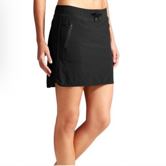 ATHLETA Stretch In Lined Zipper Pockets Golf Tennis Atheleisure Workout Skort - Picture 1 of 10